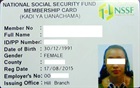 NSSF membership card