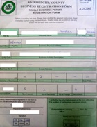 Business permit application form