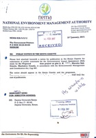 Stamped NEMA forwarding letter
