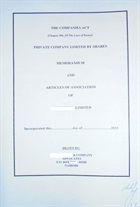 Memorandum and articles of association