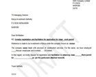 Permit facilitation letter