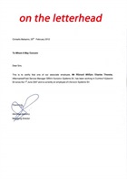 Letter of introduction