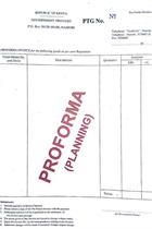 Proforma invoice