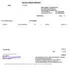 Sales order invoice