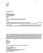 Pass facilitation letter